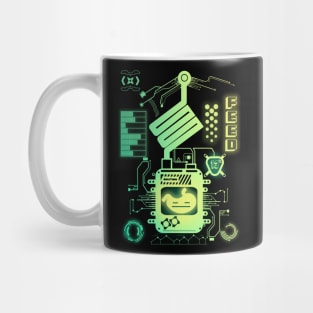 Feed Circuit cyberpunk neon Mug